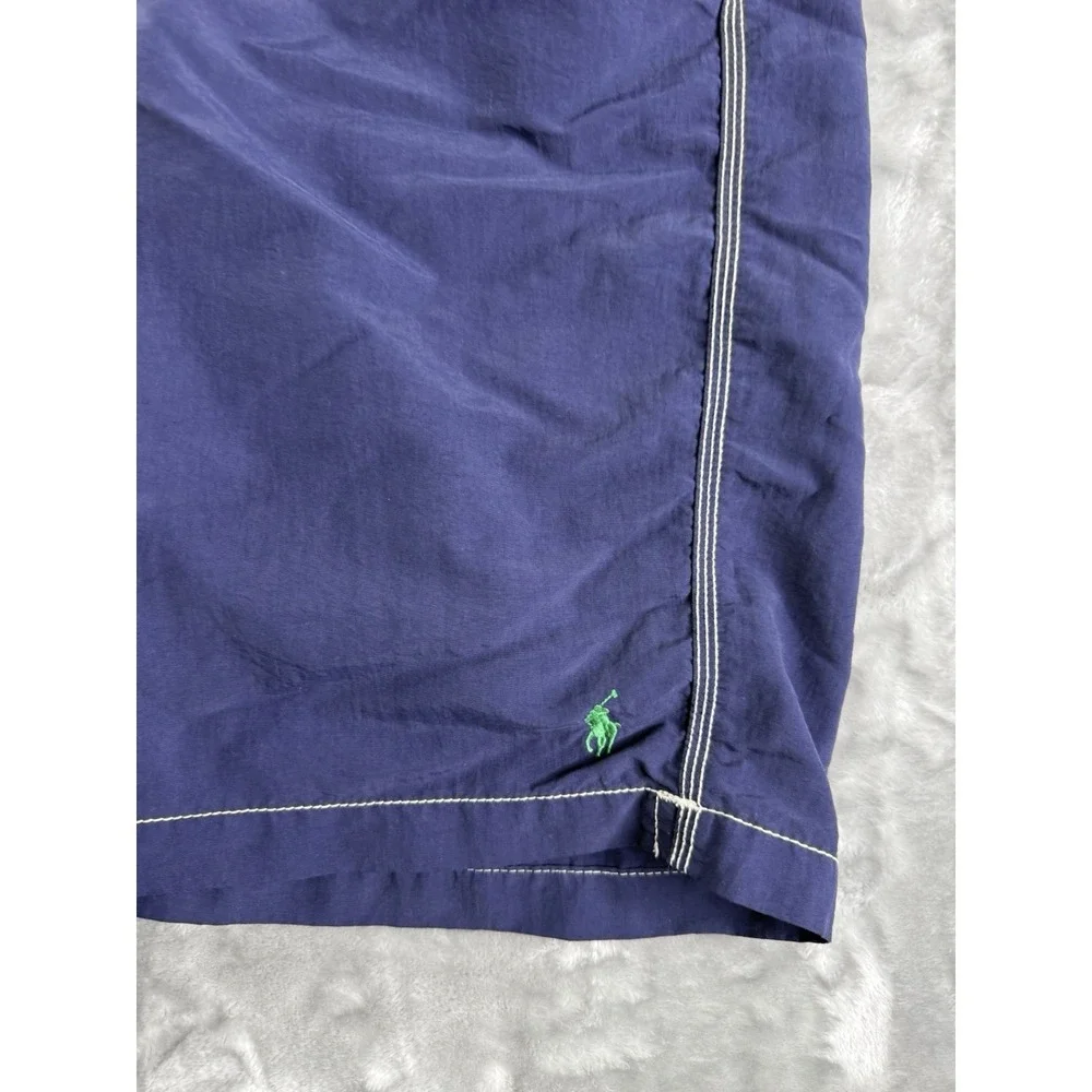 Polo Ralph Lauren Mens XL Blue Beach Ocean Scene Swim Shorts Trunks